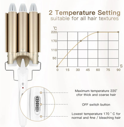 Hair 3 barrel curler
