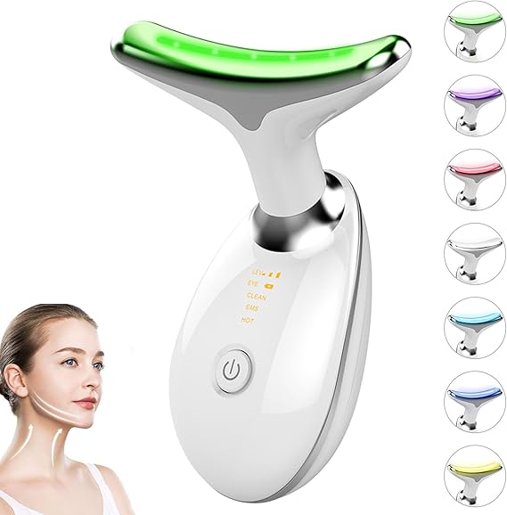 Rechargeable LED Facial And Neck Massager