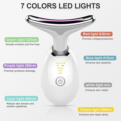 Rechargeable LED Facial And Neck Massager