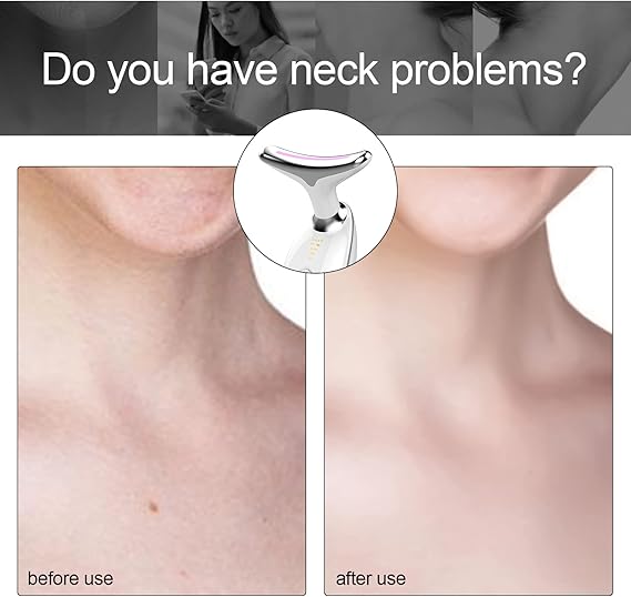 Rechargeable LED Facial And Neck Massager