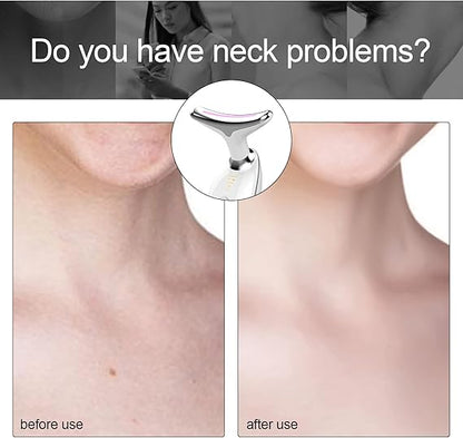 Rechargeable LED Facial And Neck Massager