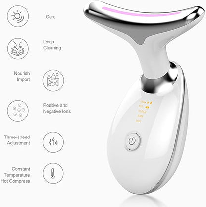 Rechargeable LED Facial And Neck Massager